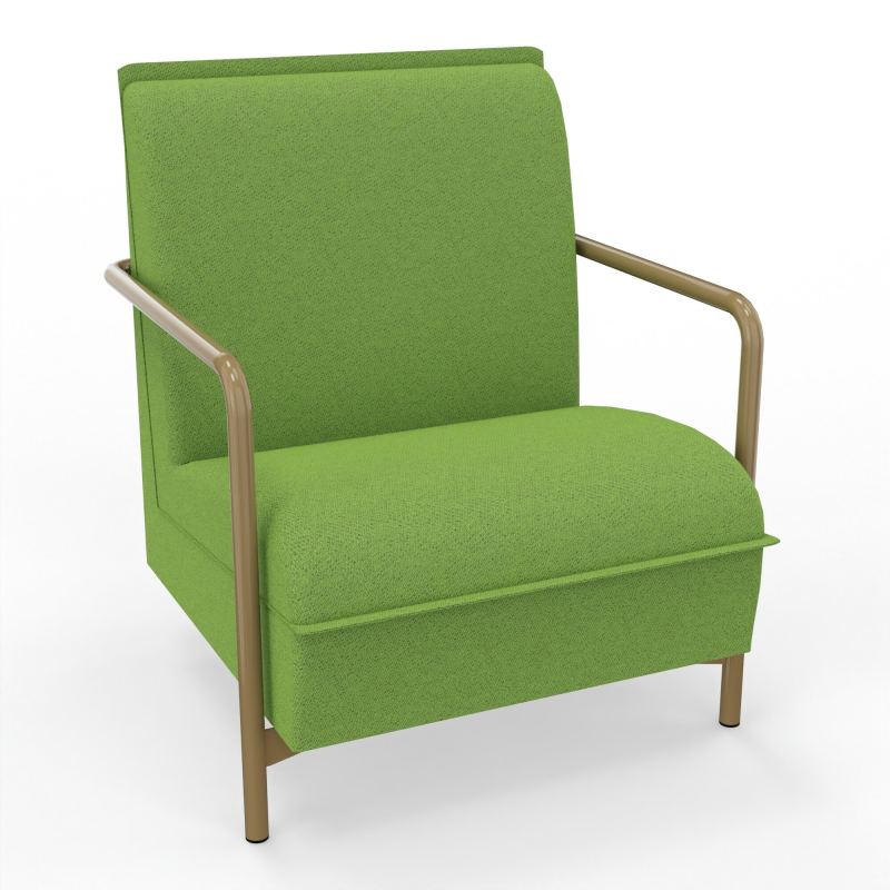 ASSISE LOUNGE 1 PLACE AVEC DOSSIER 4 PIEDS FIXES BK Z3