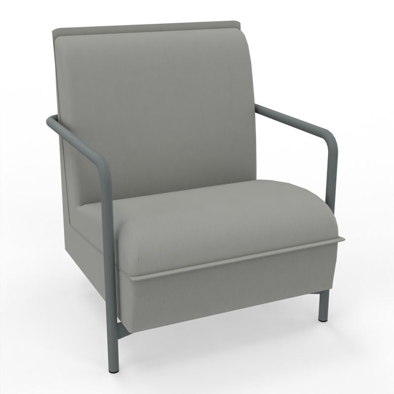 ASSISE LOUNGE 1 PLACE AVEC DOSSIER 4 PIEDS FIXES CA SU
