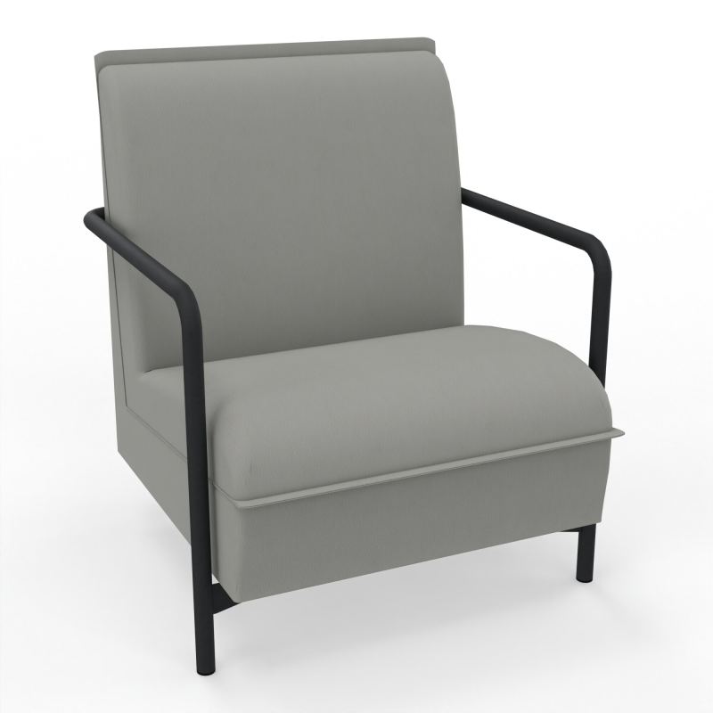 ASSISE LOUNGE 1 PLACE AVEC DOSSIER 4 PIEDS FIXES CA ZP