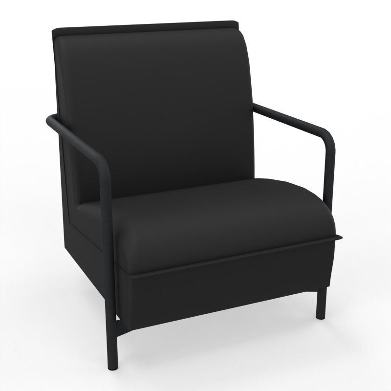 ASSISE LOUNGE 1 PLACE AVEC DOSSIER 4 PIEDS FIXES CB ZP