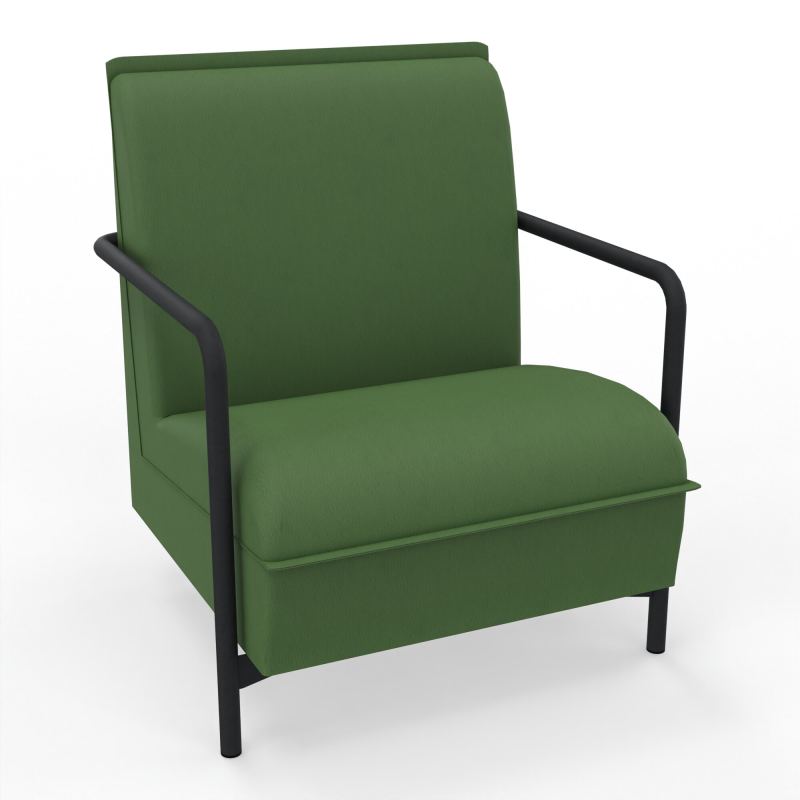 ASSISE LOUNGE 1 PLACE AVEC DOSSIER 4 PIEDS FIXES CE ZP