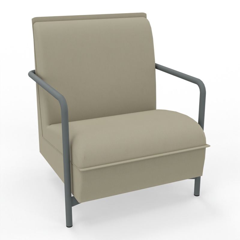ASSISE LOUNGE 1 PLACE AVEC DOSSIER 4 PIEDS FIXES CG SU