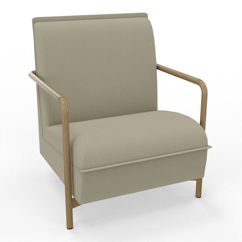 ASSISE LOUNGE 1 PLACE AVEC DOSSIER 4 PIEDS FIXES CG Z3