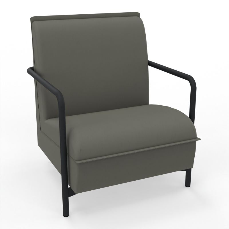 ASSISE LOUNGE 1 PLACE AVEC DOSSIER 4 PIEDS FIXES CH ZP