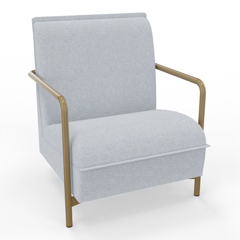 ASSISE LOUNGE 1 PLACE AVEC DOSSIER 4 PIEDS FIXES DA Z3