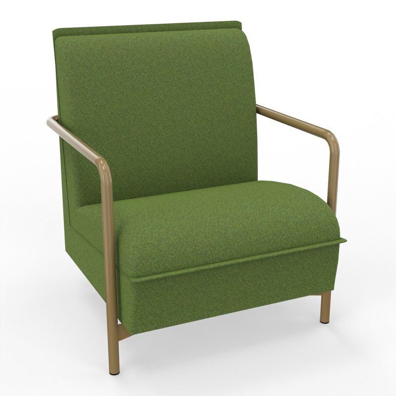 ASSISE LOUNGE 1 PLACE AVEC DOSSIER 4 PIEDS FIXES DE Z3