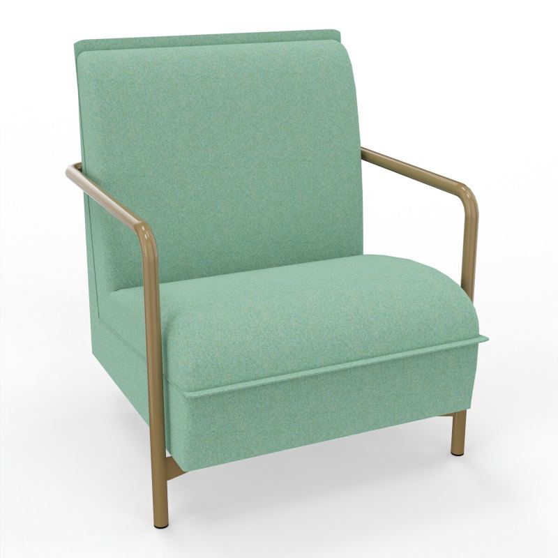 ASSISE LOUNGE 1 PLACE AVEC DOSSIER 4 PIEDS FIXES DF Z3