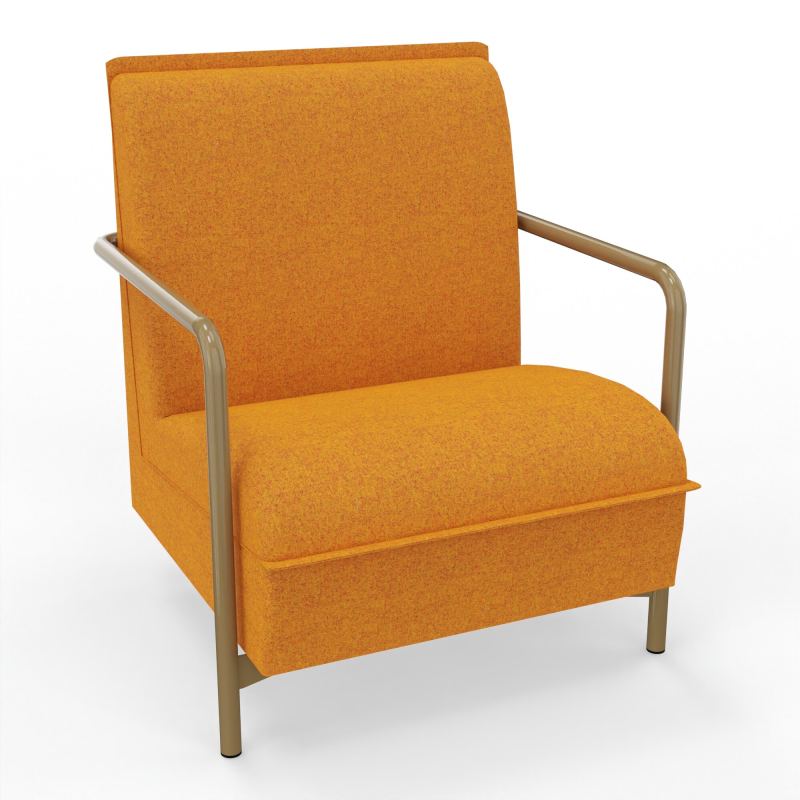 ASSISE LOUNGE 1 PLACE AVEC DOSSIER 4 PIEDS FIXES DI Z3
