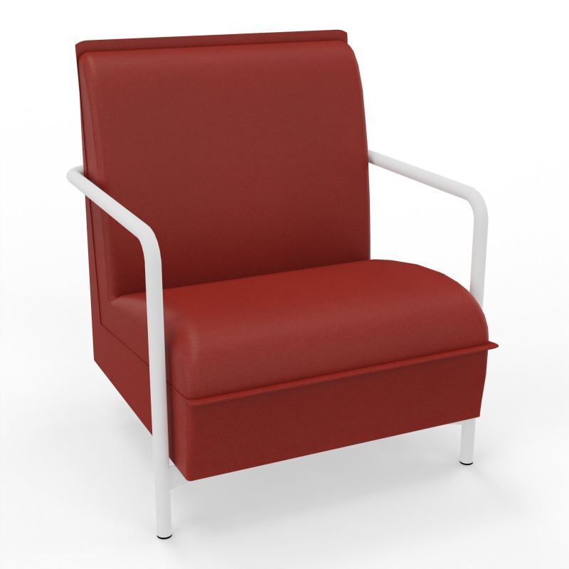 ASSISE LOUNGE 1 PLACE AVEC DOSSIER 4 PIEDS FIXES E6 ZO