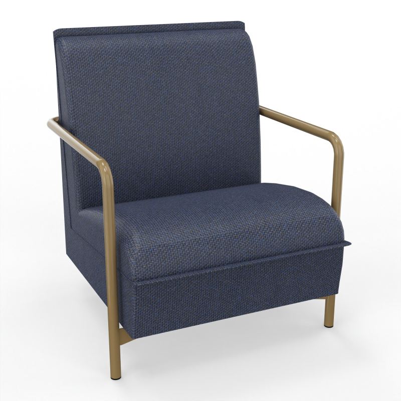 ASSISE LOUNGE 1 PLACE AVEC DOSSIER 4 PIEDS FIXES  T5 Z3