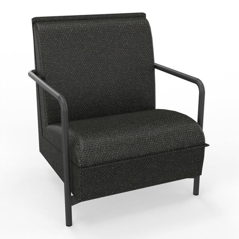 ASSISE LOUNGE 1 PLACE AVEC DOSSIER 4 PIEDS FIXES  T9 SC