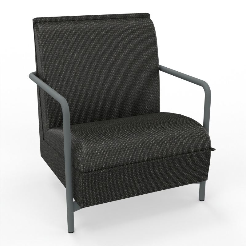 ASSISE LOUNGE 1 PLACE AVEC DOSSIER 4 PIEDS FIXES  T9 SU