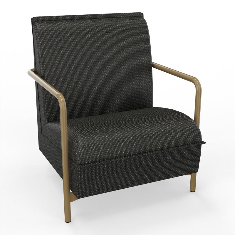 ASSISE LOUNGE 1 PLACE AVEC DOSSIER 4 PIEDS FIXES  T9 Z3