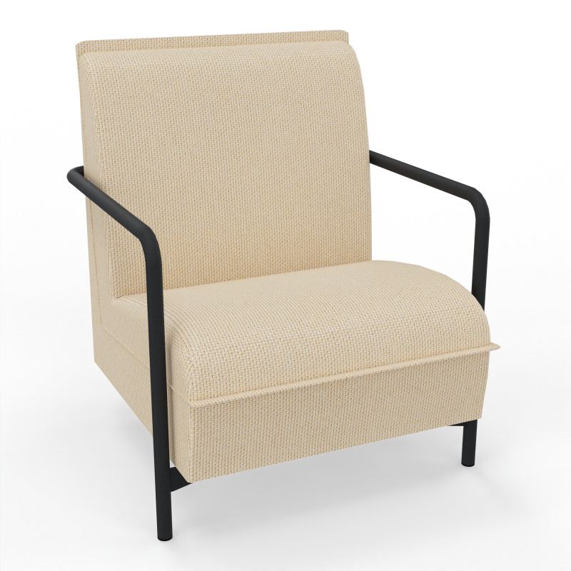 ASSISE LOUNGE 1 PLACE AVEC DOSSIER 4 PIEDS FIXES  TL ZP