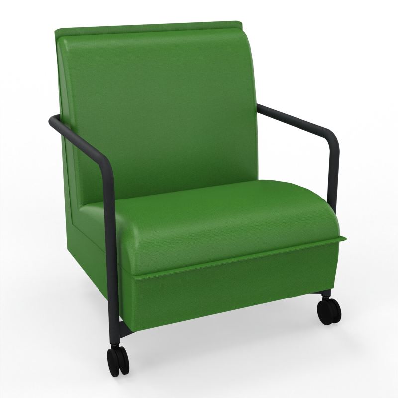ASSISE LOUNGE MOBILE 1 PLACEAVEC DOSSIER 2 PIEDS FIXES 2 ROUES A1 ZP