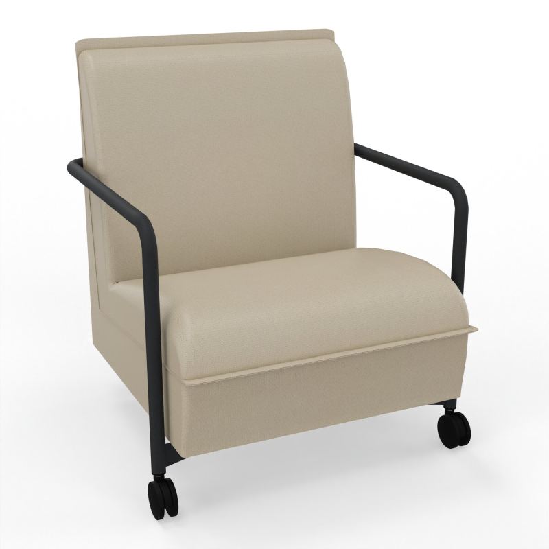 ASSISE LOUNGE MOBILE 1 PLACEAVEC DOSSIER 2 PIEDS FIXES 2 ROUES A2 ZP