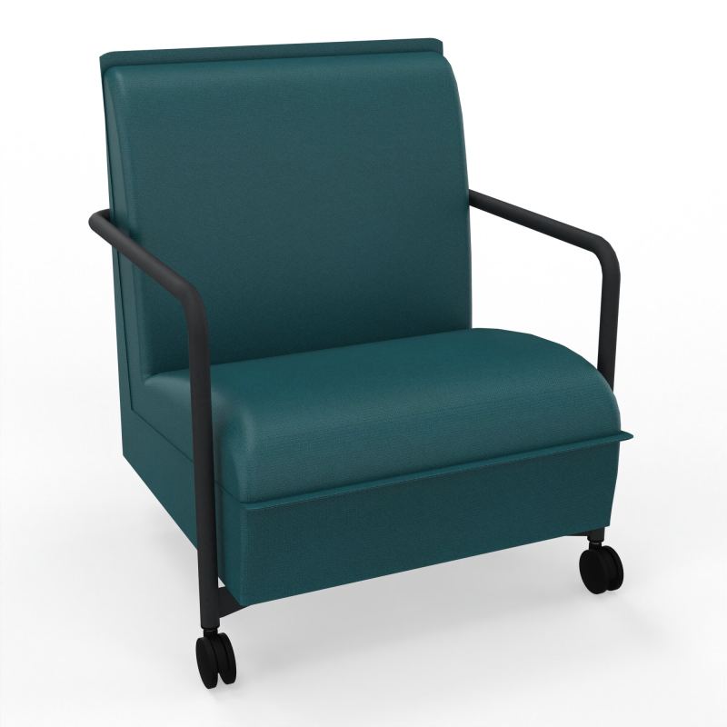 ASSISE LOUNGE MOBILE 1 PLACEAVEC DOSSIER 2 PIEDS FIXES 2 ROUES A4 ZP