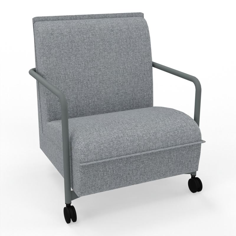 ASSISE LOUNGE MOBILE 1 PLACEAVEC DOSSIER 2 PIEDS FIXES 2 ROUES B5 SU