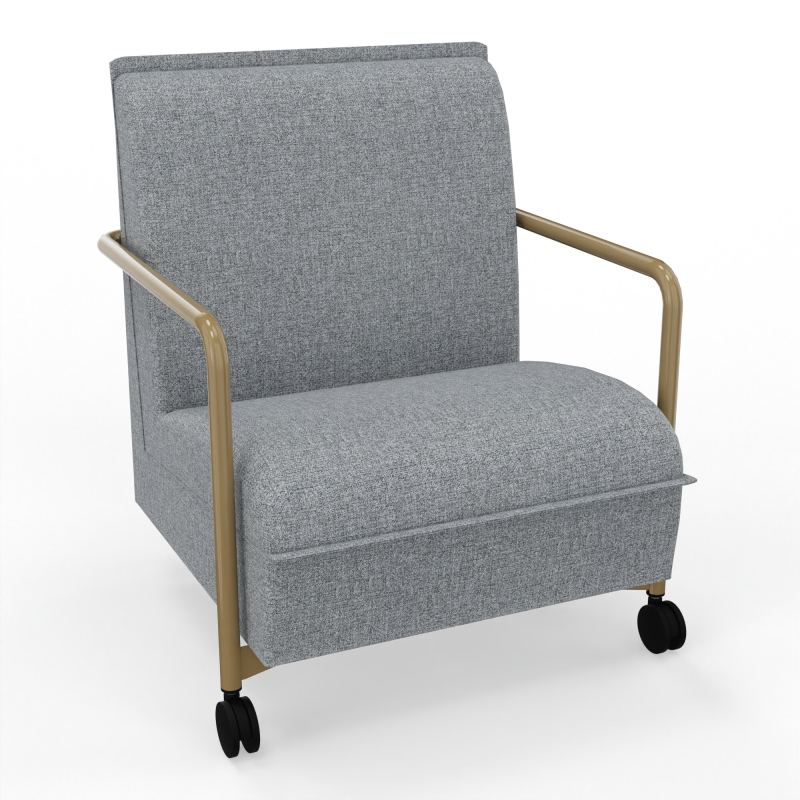 ASSISE LOUNGE MOBILE 1 PLACEAVEC DOSSIER 2 PIEDS FIXES 2 ROUES B5 Z3