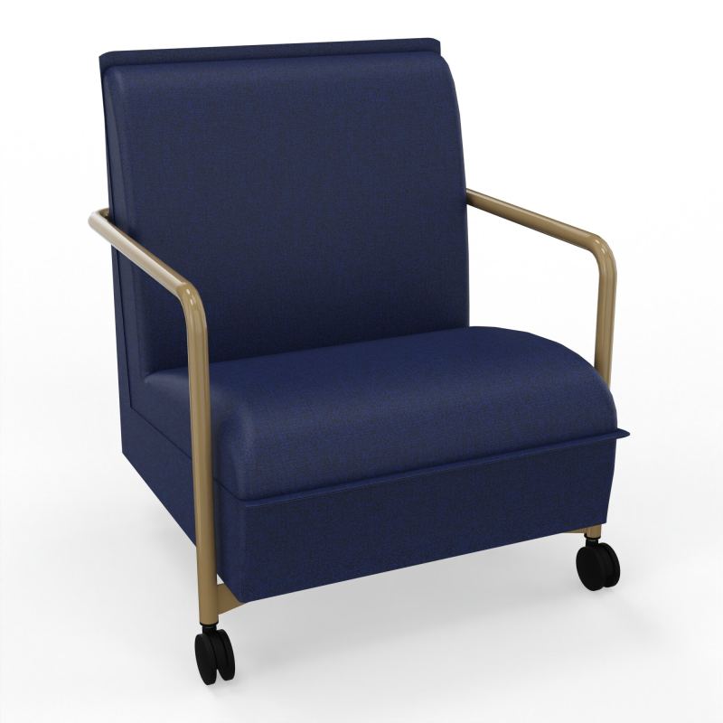 ASSISE LOUNGE MOBILE 1 PLACEAVEC DOSSIER 2 PIEDS FIXES 2 ROUES B6 Z3