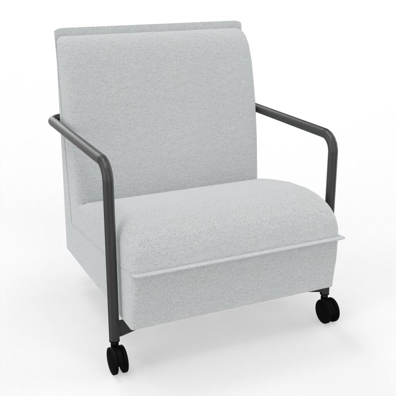 ASSISE LOUNGE MOBILE 1 PLACEAVEC DOSSIER 2 PIEDS FIXES 2 ROUES BC SC