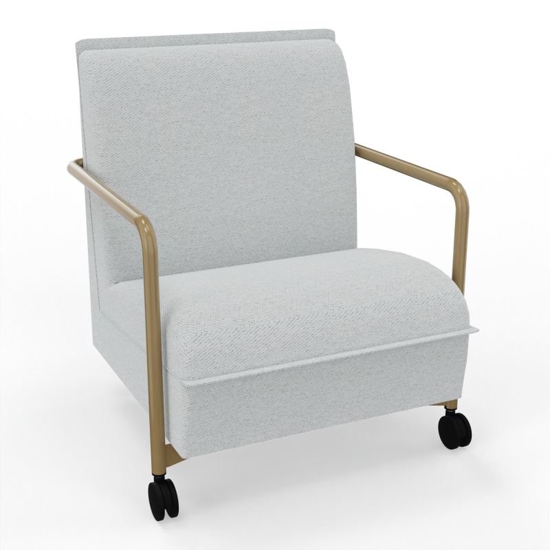ASSISE LOUNGE MOBILE 1 PLACEAVEC DOSSIER 2 PIEDS FIXES 2 ROUES BC Z3
