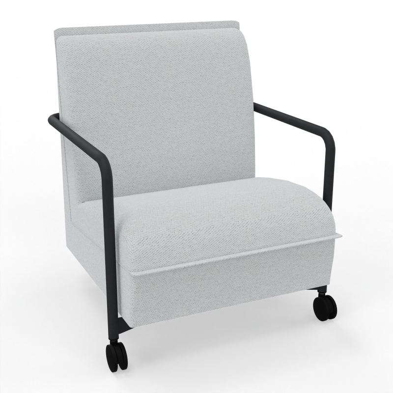 ASSISE LOUNGE MOBILE 1 PLACEAVEC DOSSIER 2 PIEDS FIXES 2 ROUES BC ZP