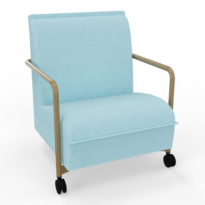 ASSISE LOUNGE MOBILE 1 PLACEAVEC DOSSIER 2 PIEDS FIXES 2 ROUES BF Z3