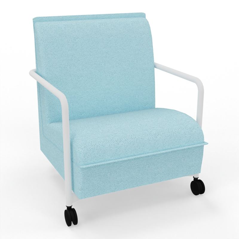 ASSISE LOUNGE MOBILE 1 PLACEAVEC DOSSIER 2 PIEDS FIXES 2 ROUES BF ZO