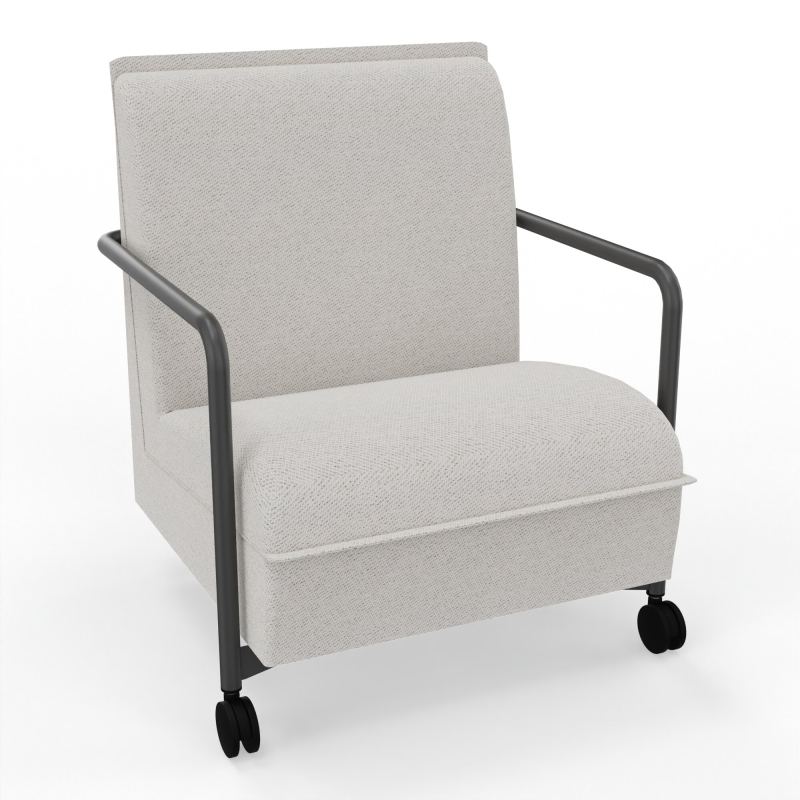 ASSISE LOUNGE MOBILE 1 PLACEAVEC DOSSIER 2 PIEDS FIXES 2 ROUES BM SC