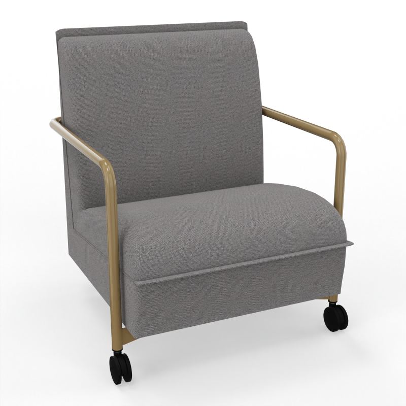 ASSISE LOUNGE MOBILE 1 PLACEAVEC DOSSIER 2 PIEDS FIXES 2 ROUES BN Z3