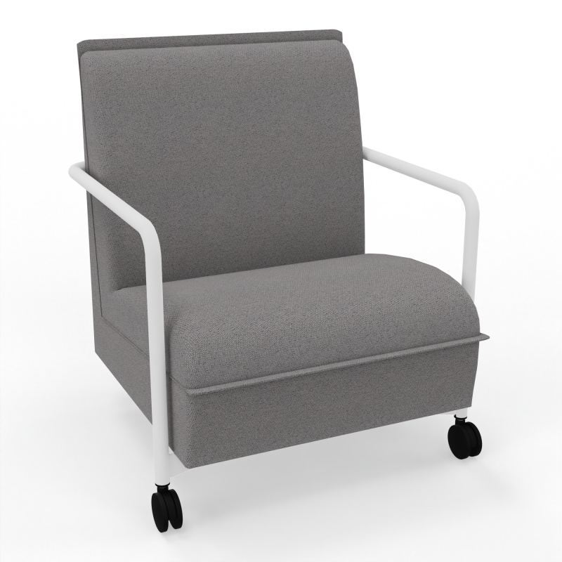 ASSISE LOUNGE MOBILE 1 PLACEAVEC DOSSIER 2 PIEDS FIXES 2 ROUES BN ZO