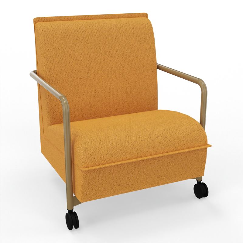 ASSISE LOUNGE MOBILE 1 PLACEAVEC DOSSIER 2 PIEDS FIXES 2 ROUES BO Z3