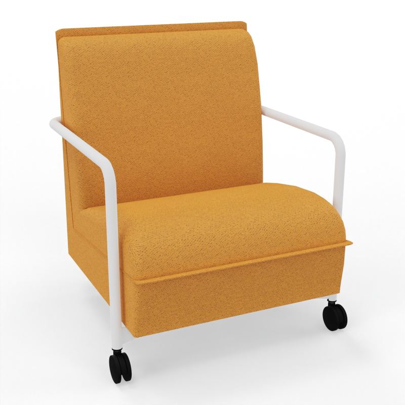 ASSISE LOUNGE MOBILE 1 PLACEAVEC DOSSIER 2 PIEDS FIXES 2 ROUES BO ZO