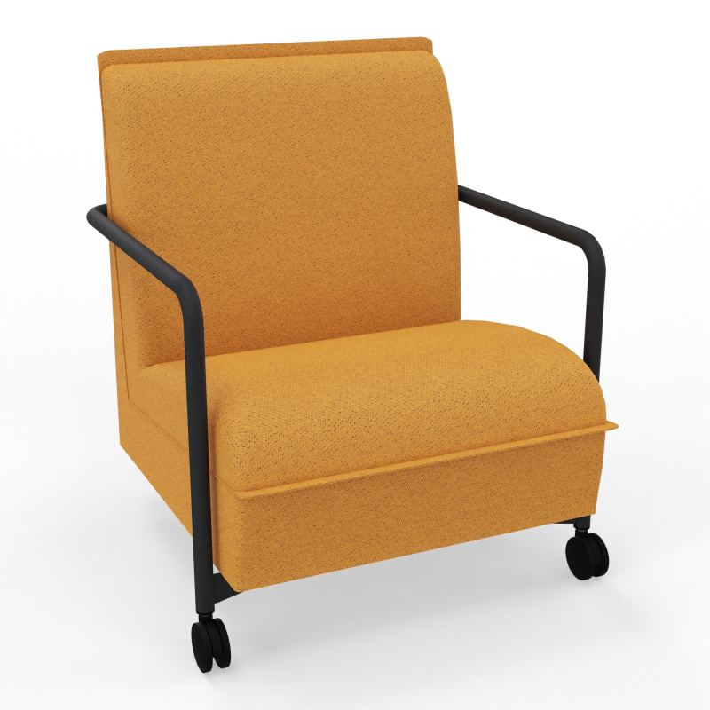 ASSISE LOUNGE MOBILE 1 PLACEAVEC DOSSIER 2 PIEDS FIXES 2 ROUES BO ZP