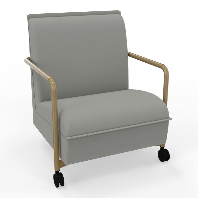 ASSISE LOUNGE MOBILE 1 PLACEAVEC DOSSIER 2 PIEDS FIXES 2 ROUES CA Z3