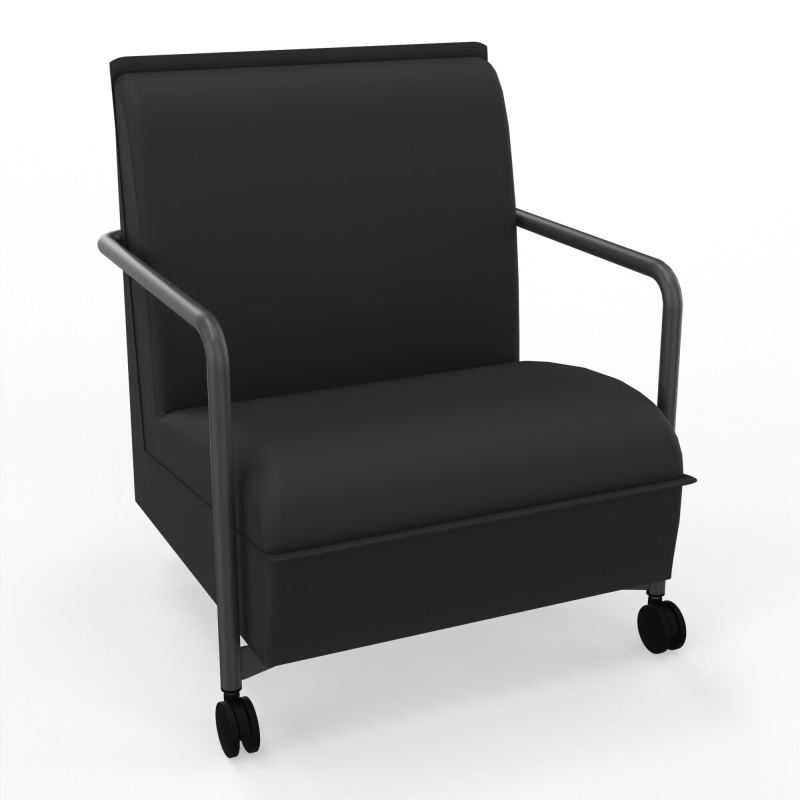 ASSISE LOUNGE MOBILE 1 PLACEAVEC DOSSIER 2 PIEDS FIXES 2 ROUES CB SC