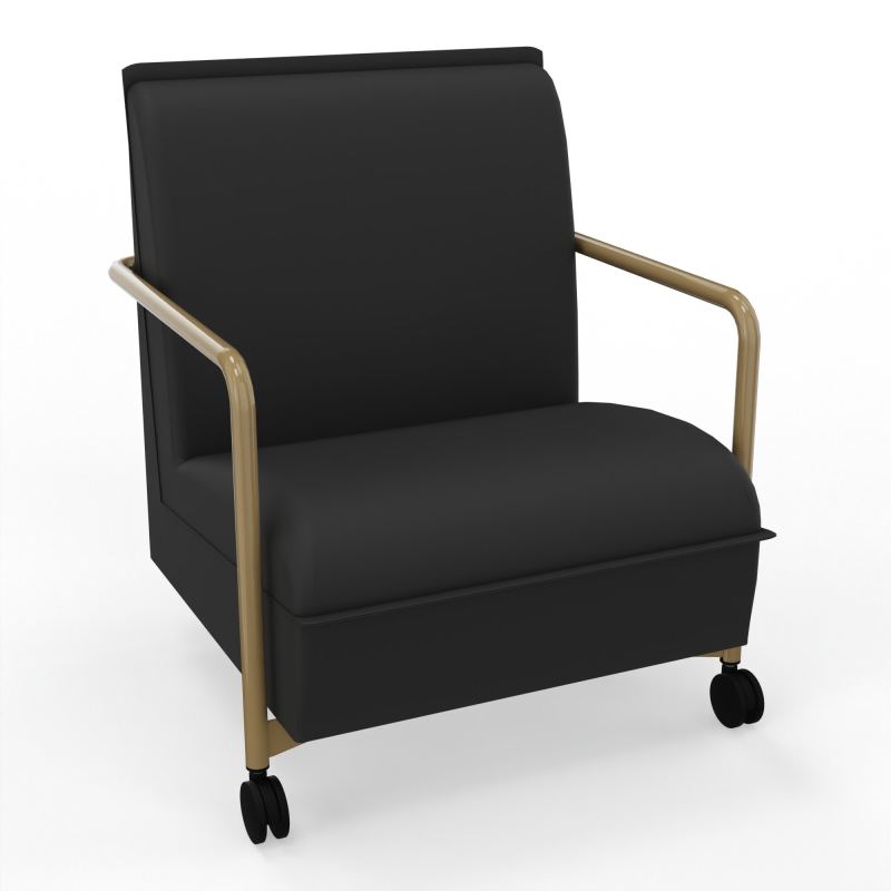 ASSISE LOUNGE MOBILE 1 PLACEAVEC DOSSIER 2 PIEDS FIXES 2 ROUES CB Z3