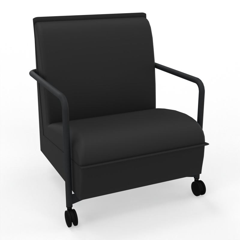 ASSISE LOUNGE MOBILE 1 PLACEAVEC DOSSIER 2 PIEDS FIXES 2 ROUES CB ZP