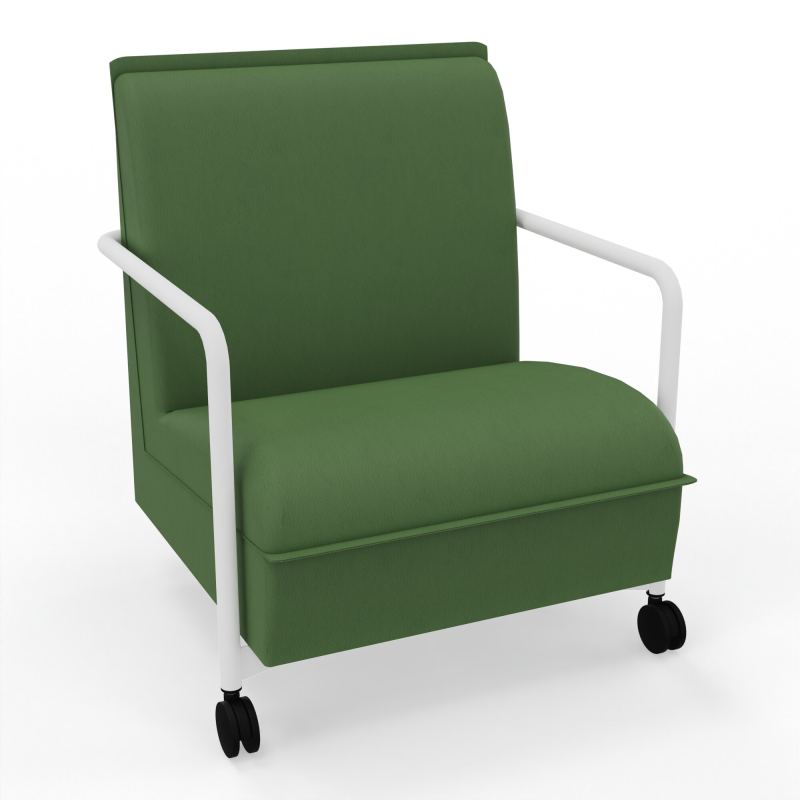 ASSISE LOUNGE MOBILE 1 PLACEAVEC DOSSIER 2 PIEDS FIXES 2 ROUES CE ZO