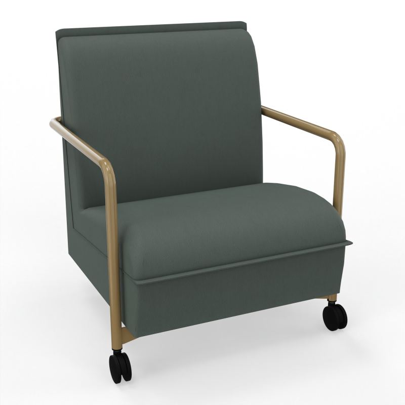 ASSISE LOUNGE MOBILE 1 PLACEAVEC DOSSIER 2 PIEDS FIXES 2 ROUES CF Z3