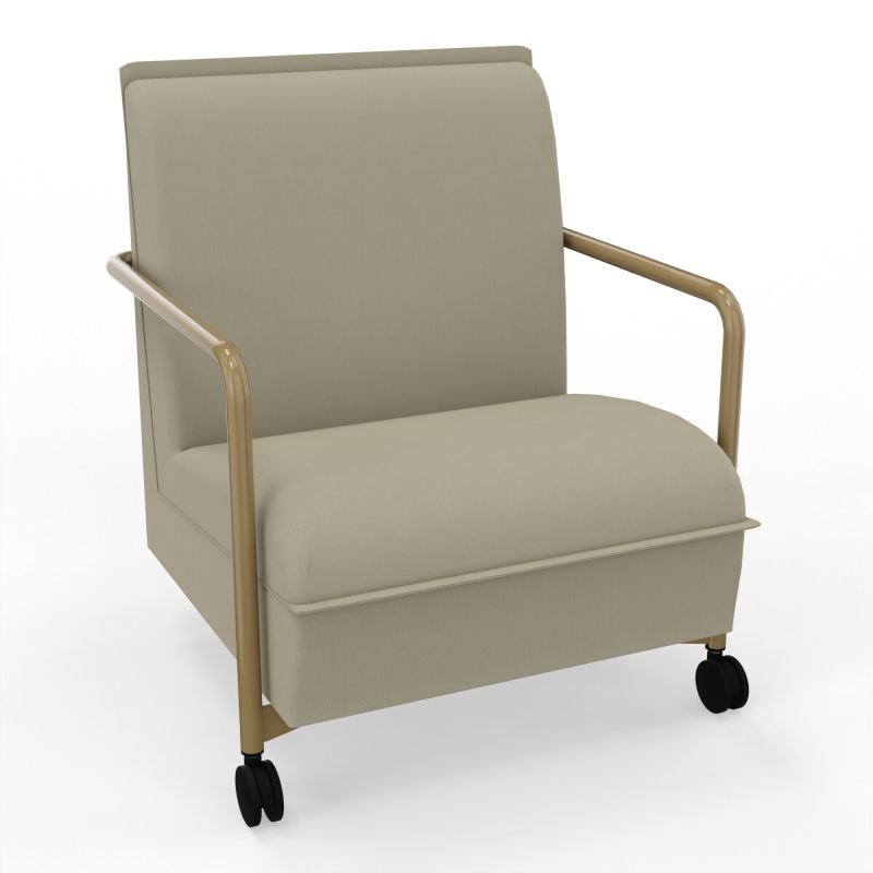 ASSISE LOUNGE MOBILE 1 PLACEAVEC DOSSIER 2 PIEDS FIXES 2 ROUES CG Z3
