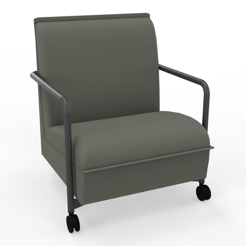 ASSISE LOUNGE MOBILE 1 PLACEAVEC DOSSIER 2 PIEDS FIXES 2 ROUES CH SC
