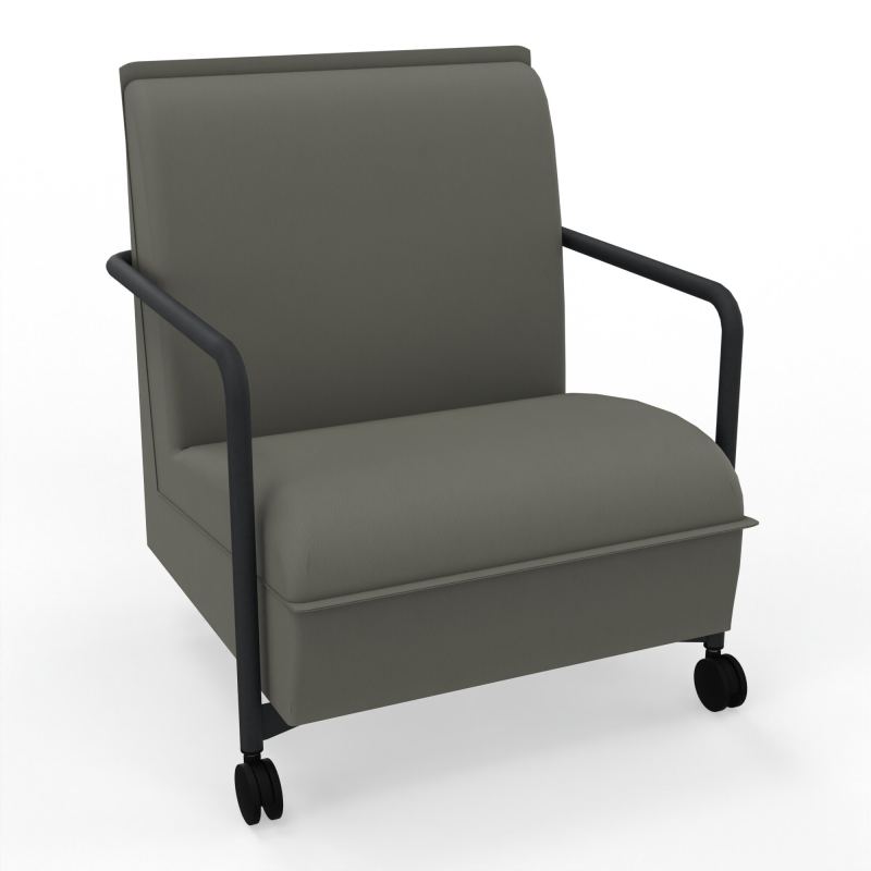 ASSISE LOUNGE MOBILE 1 PLACEAVEC DOSSIER 2 PIEDS FIXES 2 ROUES CH ZP