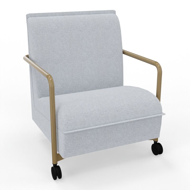 ASSISE LOUNGE MOBILE 1 PLACEAVEC DOSSIER 2 PIEDS FIXES 2 ROUES DA Z3