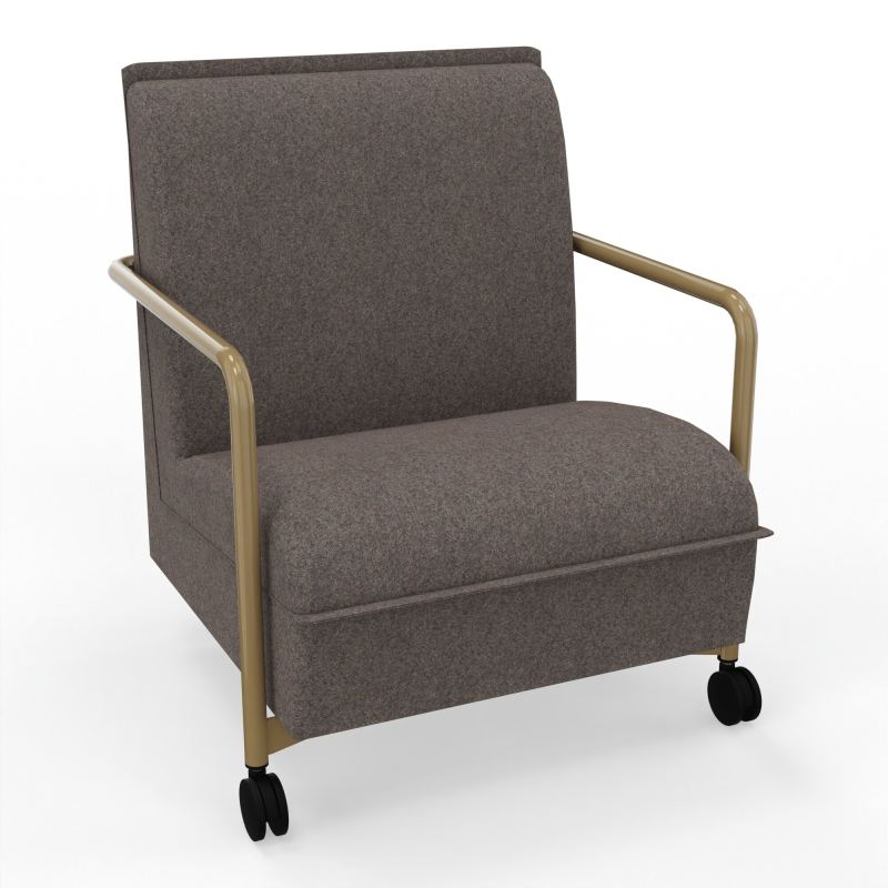ASSISE LOUNGE MOBILE 1 PLACEAVEC DOSSIER 2 PIEDS FIXES 2 ROUES DD Z3