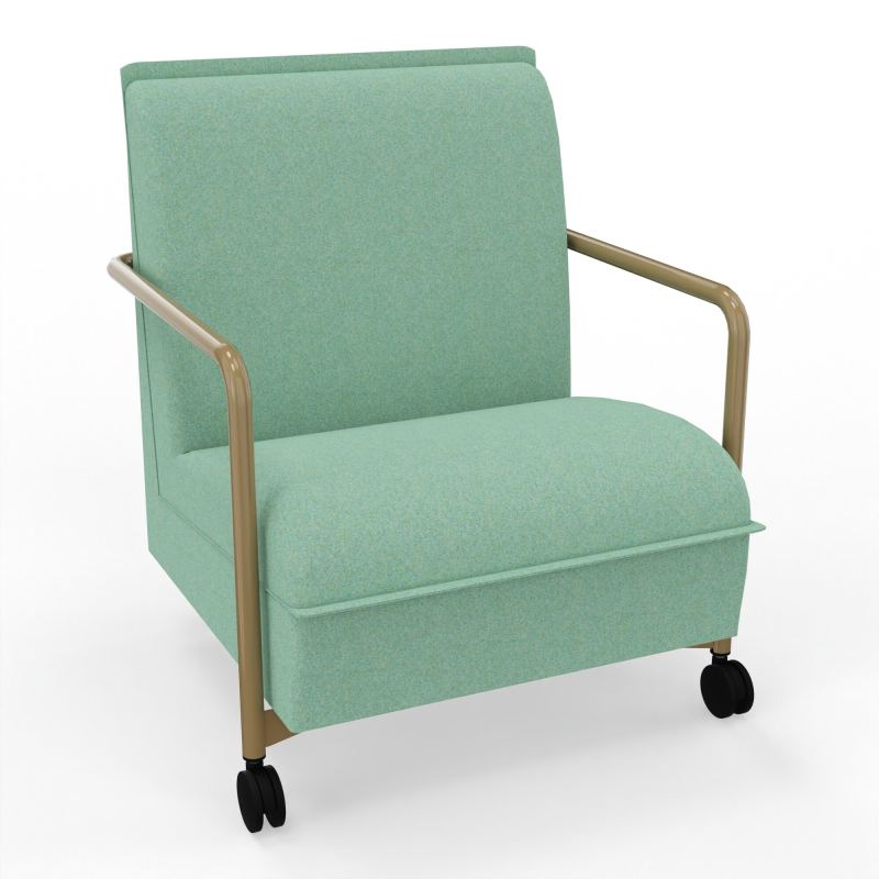 ASSISE LOUNGE MOBILE 1 PLACEAVEC DOSSIER 2 PIEDS FIXES 2 ROUES DF Z3