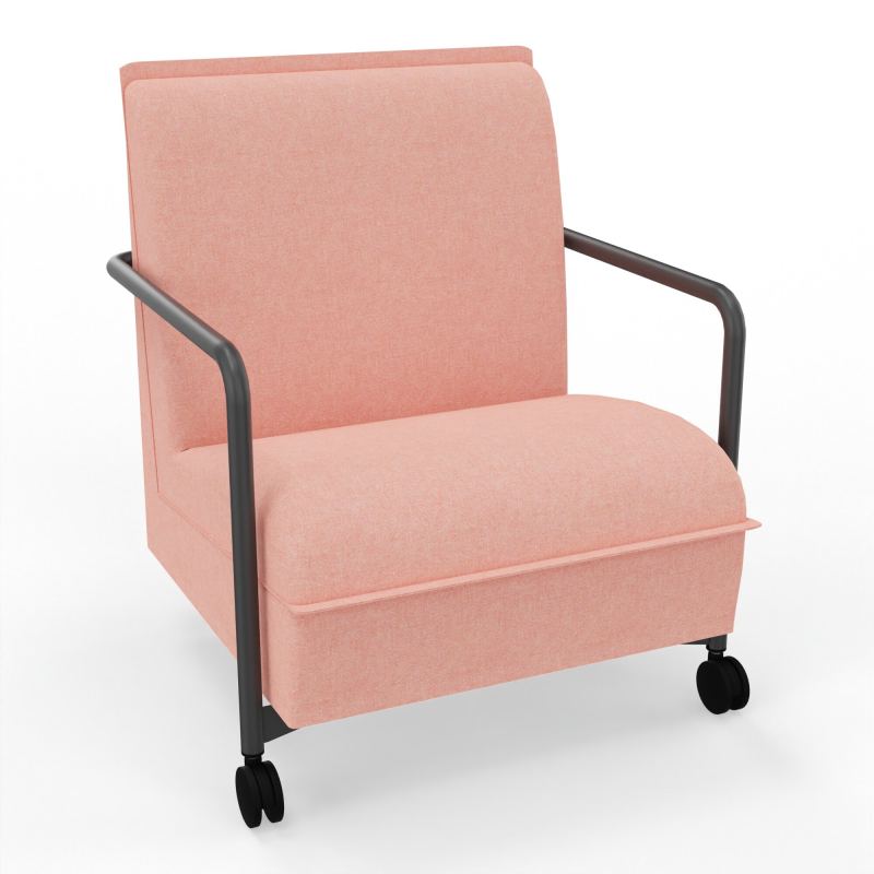 ASSISE LOUNGE MOBILE 1 PLACEAVEC DOSSIER 2 PIEDS FIXES 2 ROUES DH SC