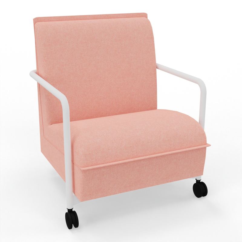 ASSISE LOUNGE MOBILE 1 PLACEAVEC DOSSIER 2 PIEDS FIXES 2 ROUES DH ZO