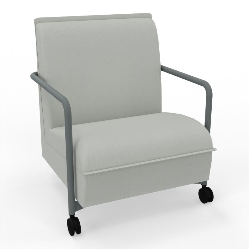 ASSISE LOUNGE MOBILE 1 PLACEAVEC DOSSIER 2 PIEDS FIXES 2 ROUES E5 SU